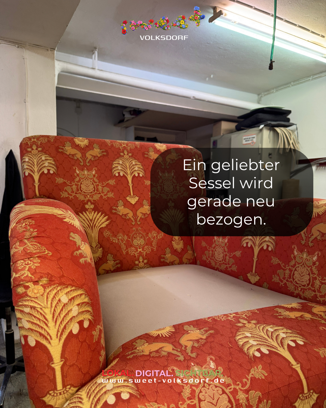 Sessel neuer Bezug