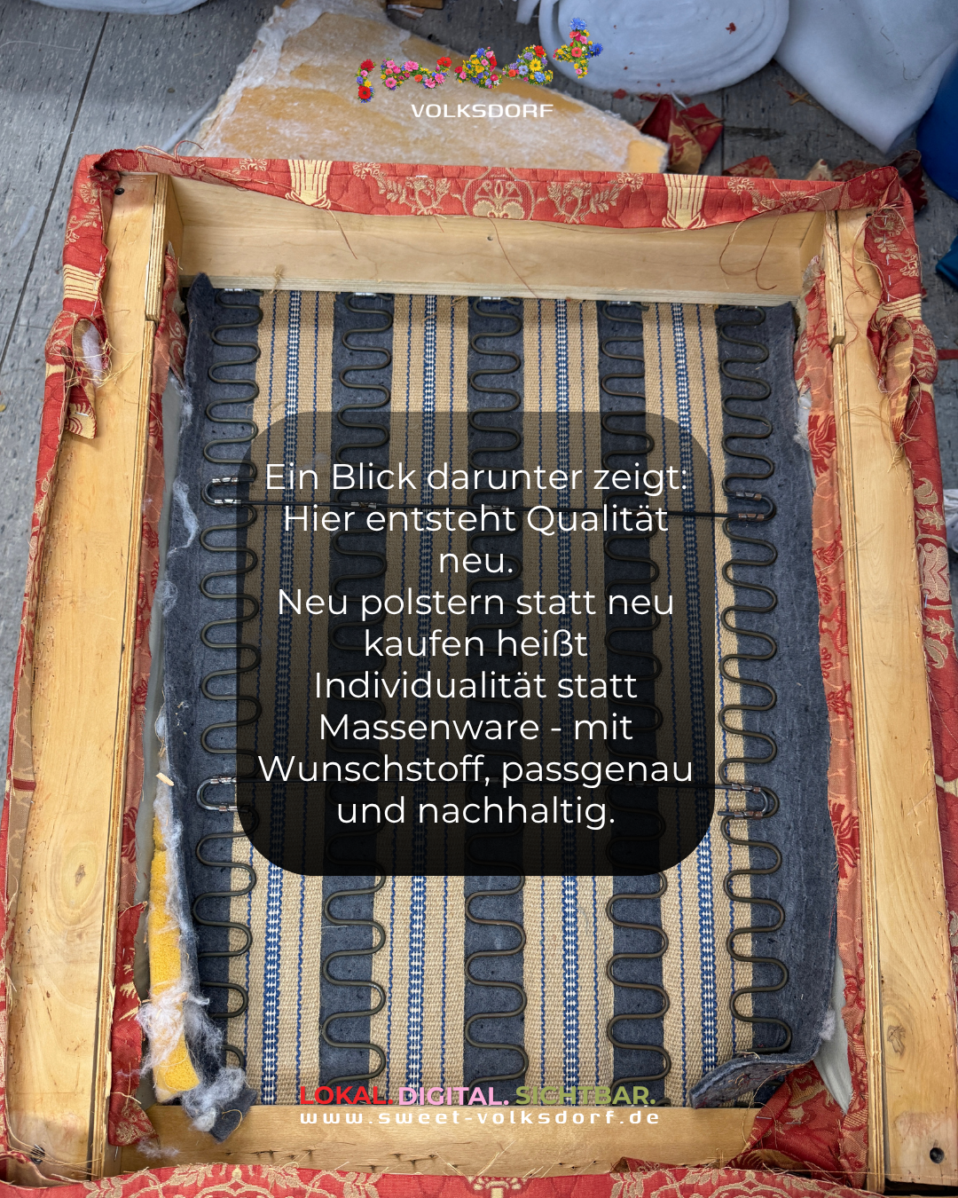 Sessel von unten