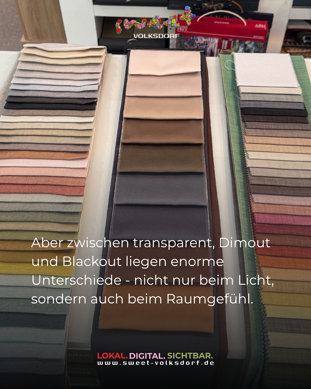 Die Auswahl an Vorhangstoffen ist riesig