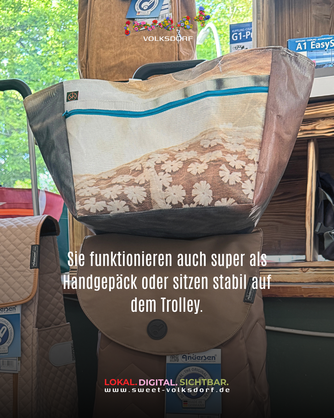 fyksin Markttasche als Hand- oder Reisegepäck