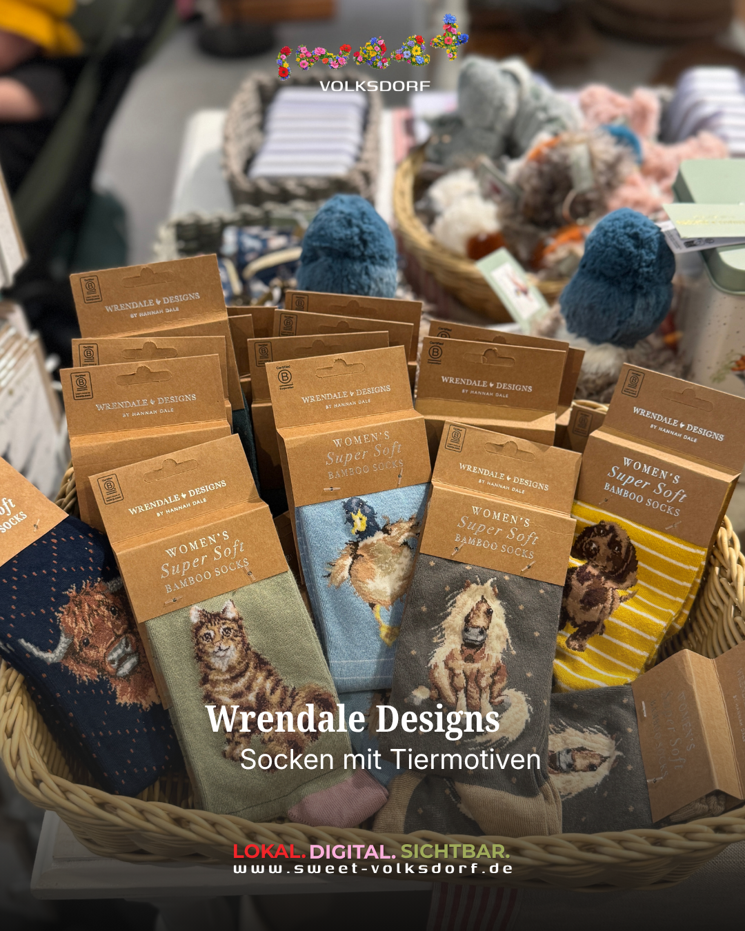 Socken mit Tiermotiven Wrendale