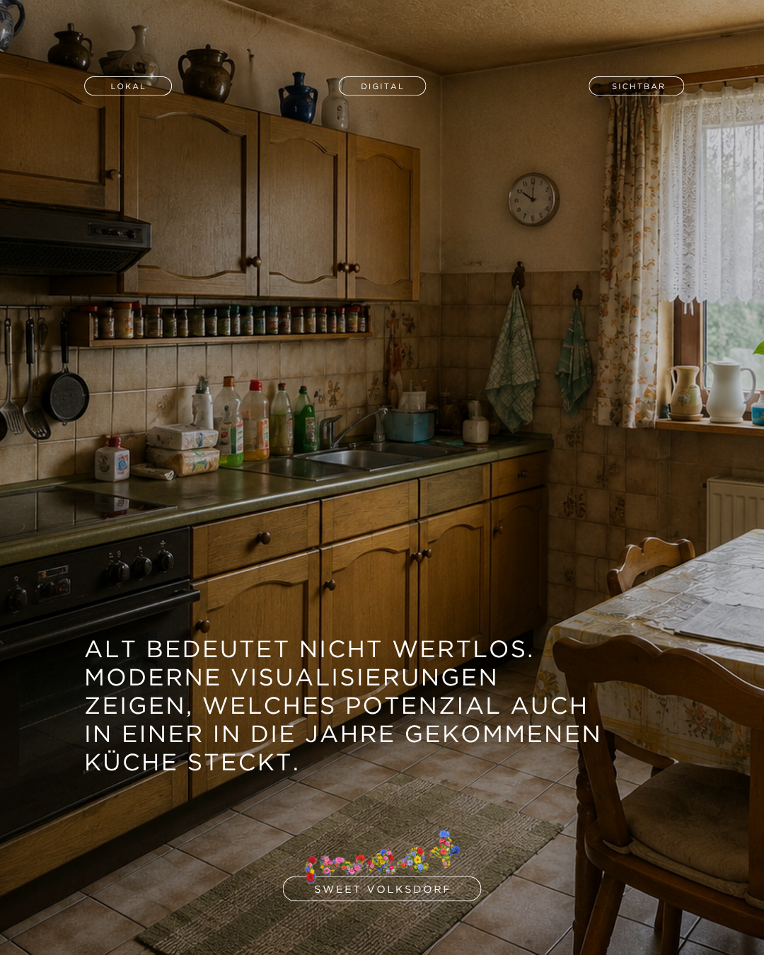 Altmodische Küche
