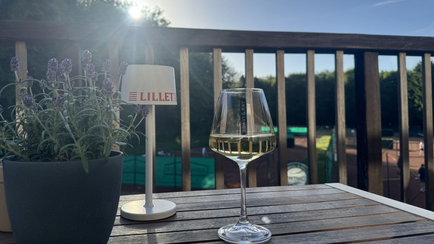 Wein im Sonnenuntergang